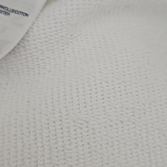 Lands' End Serious Sweats French Terry Knit in White | Women's Small 6-8 - Picture 6 of 13